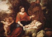 Bartolome Esteban Murillo Rest on his way to flee Egypt oil